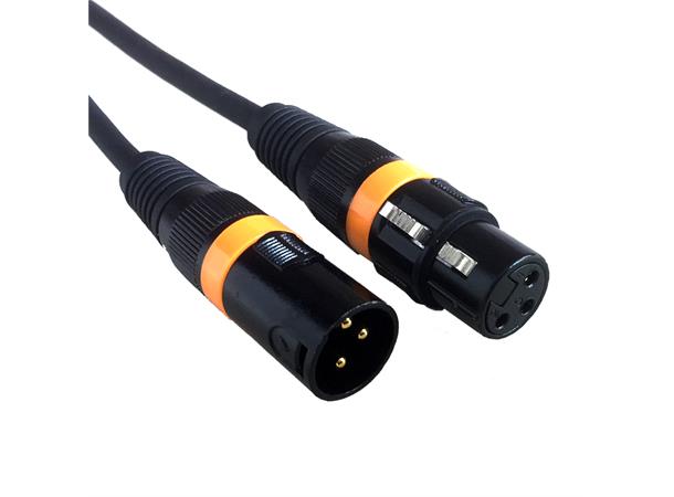 Accu Cable AC-DMX3 1,5m 3 p. XLRm/3 p. XLRf 1,5m DMX 