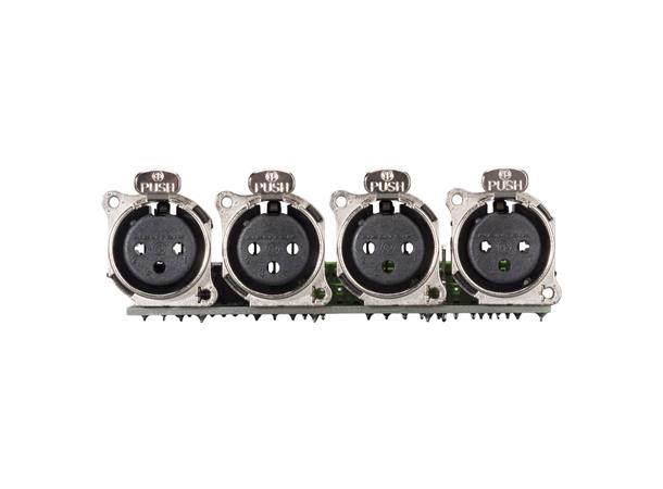 SYSBOXX-Modul 1HE 3BE 4xXLR female > AKL Connector Module 4 x XLR