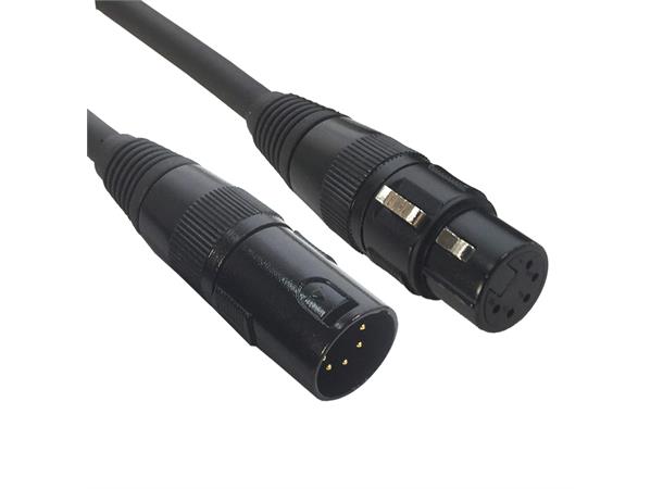 Accu Cable AC-DMX5/1,5m 5 p. XLR m/5 p. XLR f 1,5m DMX