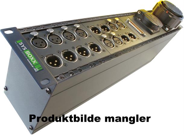 SYSBOXX-Modul 1HE 3BE 2xXLRfem+2xXLRmale Connector Module 2 x XLR 