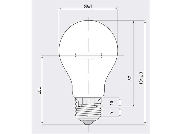 Glødepære 100W E27 Standard halogen klar pære 
