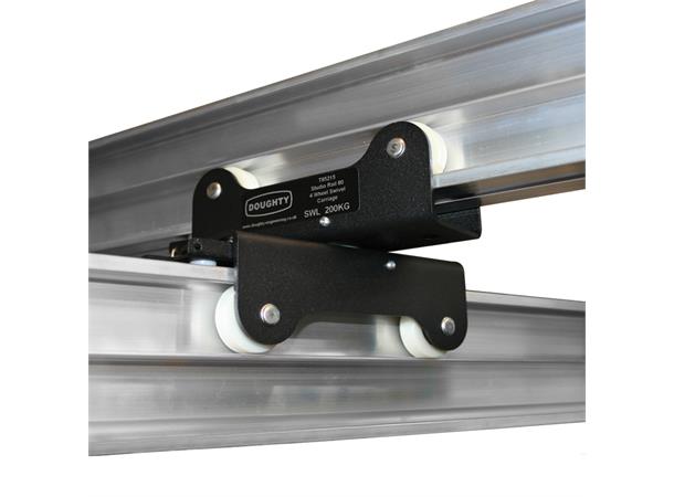 STUDIO RAIL 80 4 WHEEL DOUBLE SWIVEL CAR (BRAKE) 