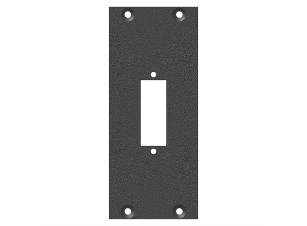 SYSBOXX-Front panel 2HE 1BE 1xfiberaser- front panel fibre glass combi insert