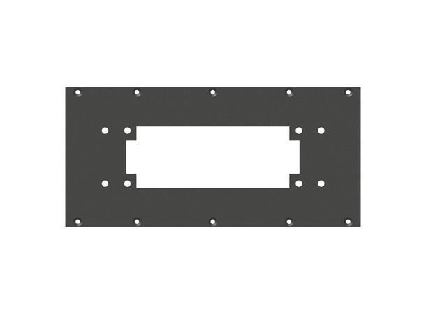 SYSBOXX-Front panel 2HE 5BE 1xMP16/MP24 front panel Square-MP16 / MP24-cutout