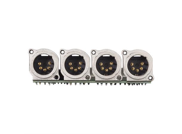SYSBOXX-Modul 1HE 3BE 4xXLR5 male > LSA Module 4 x XLR B-Series, 5-pol