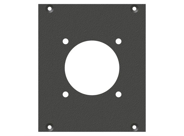 SYSBOXX-Front panel 2HE 2BE 1xLK24/25 front panel LK24-Hole 