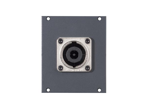 SYSBOXX-Modul 2HE 2BE 1x Speakon 8pol NL8MDV -> 6.3 mm push-on blade con