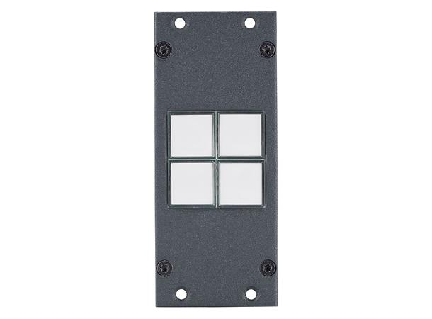 SYSBOXX-Modul 2HE, 1BE, 4fach Taster SYSBOXX Button module 4-fold 