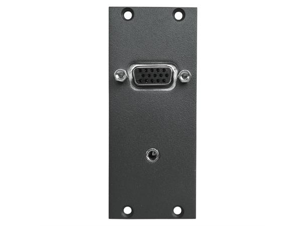 SYSBOXX Front panel 2HE, 1BE VGA fem. mini jack fem. Plug-in terminal