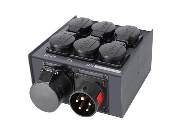 Schuko distributor 6fach, CEE5 16A Sommer cable Power Distribution Systems