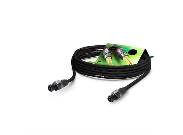 L/S Kabel Elephant, NL4FX, sort, 1,00m speakON® / speakON®, NEUTRIK®/SOMMER 