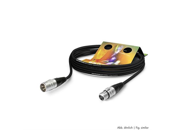 MC The Stage, sort,  2,00m XLR/XLR Hicon. 