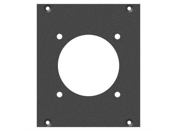 SYSBOXX-Front panel 2HE 2BE 1xLK37 front panel LK37-Hole