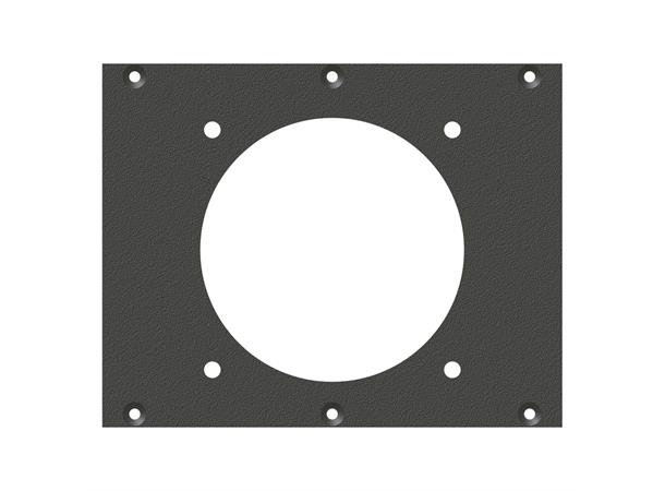 SYSBOXX-Front panel 2HE 3BE 1xCEE 5pol front panel CEE5-Hole