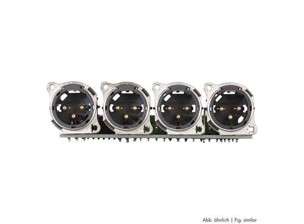 SYSBOXX-Modul 1HE 3BE 4xXLR male > LSA Connector Module 4 x XLR A-Series, 3-pol