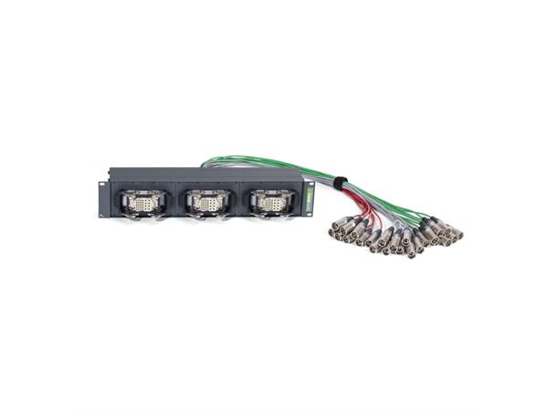 SYSBOXX 19, 2HE 1TE, Patchbox 3fach" SBM-MLITH8X3