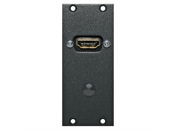 SYSBOXX Frontpanel 1HE 7TE, HDMI Schraub HDMI fem. —> Plug-in / screw terminal 