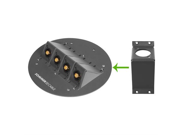 SYSBOXX-Front panel 2HE 1BE 1xD-Typ gew. front panel D-Series cutout 