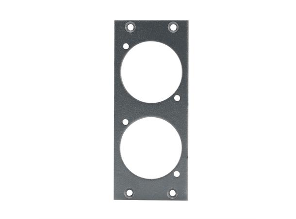 SYSBOXX-Front panel 2HE 1BE 2xNAC3FPX front panel , 2 HE, 1 BE, 2.5 mm