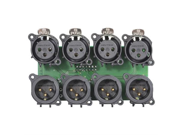 SYSBOXX-Modul 2HE 3BE 4xXLR female+male Module 4 x XLR female + 4 x XLRMale