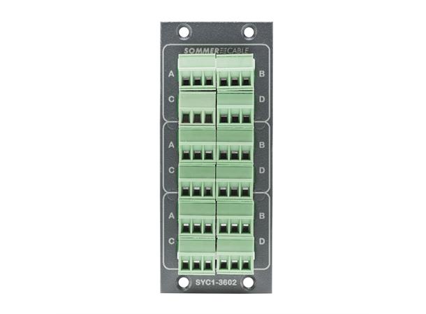 SYSBOXX Steckmodul 12xEuroblock 3pin Connector Module