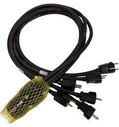 Socapex Blekksprut 1m støpsel F12-SPD-S  2,5mm