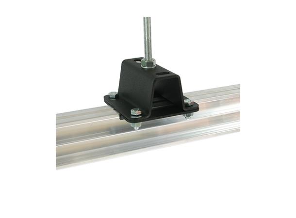 STUDIO RAIL 80 CEILING BRACKET 50mm High (Top Hat) supplied with rail clamps