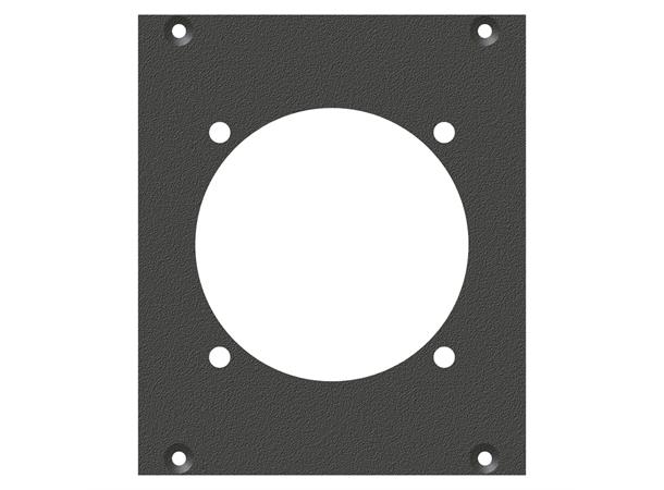 SYSBOXX-Frontpanel 2HE 2BE 1xSOCAPEX 19p front panel Socapex19-Hole 