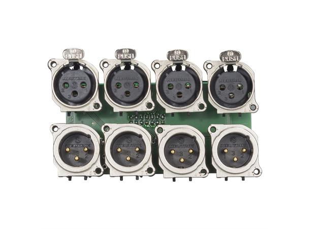 SYSBOXX-Modul 2HE 3BE 4xXLR male+female Module 4 x XLR female + 4 x XLRMale 