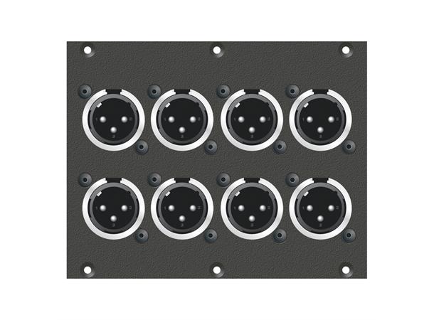SYSBOXX-Modul 2HE 3BE 8xXLRm Connector Module 