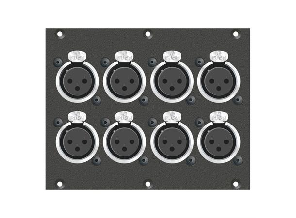 SYSBOXX-Modul 2HE 3BE 8xXLRf Connector Module 