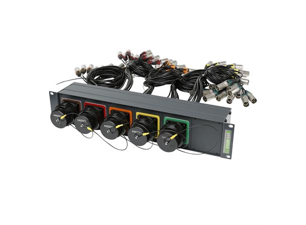 SYSBOXX 19, 2HE 1TE, Patchbox 5fach" 12 BE LK37 | 5 | Female | Back 