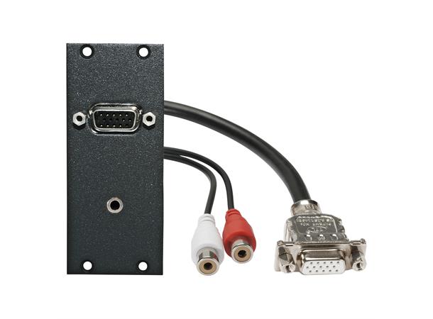 SYSBOXX Front panel 2HE, 1BE VGA + 3,5 mm stereo jack