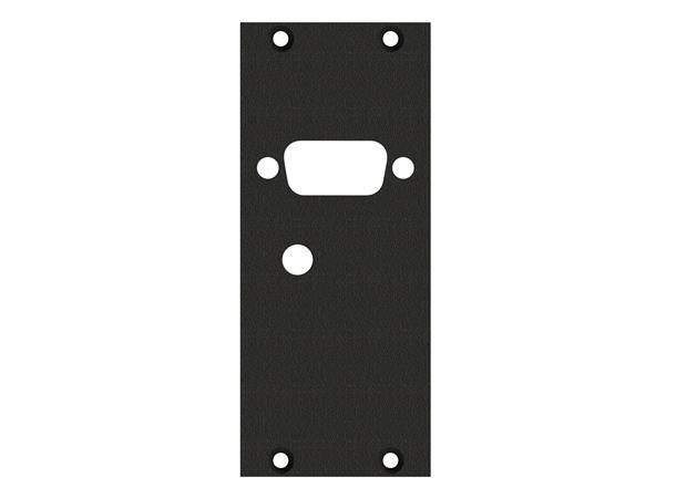SYSBOXX-Frontbl. 2HE 1BE HDMI/SUBD09/15 front panel HDMI / VGA cut out