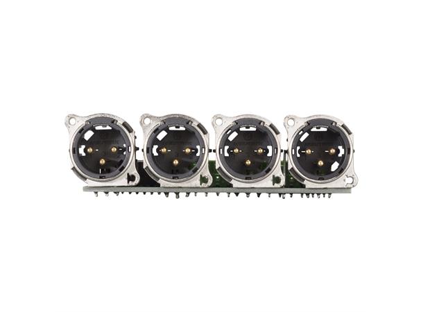 SYSBOXX-Modul 1HE 3BE 4xXLR male > LSA Module 4 x XLR B-Series, 3-pole