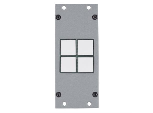 SYSBOXX-Modul 2HE, 1BE, 4fach Taster Button module 4-fold , 2 HE, 1 BE