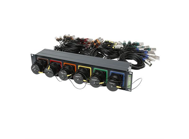 SYSBOXX 19, 2HE 1TE, Patchbox 6fach" 12 BE LK37 | 6 | Female | Back 