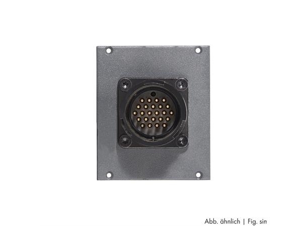SYSBOXX-Modul 2HE 1TE 1xLK 24pol male Side panel module LK 24-pole male 