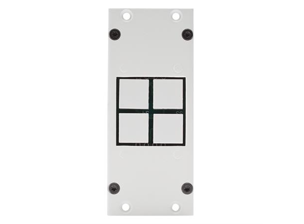 SYSBOXX-Modul 2HE, 1BE, 4fach Taster Button module 4-fold , 2 HE, 1 BE
