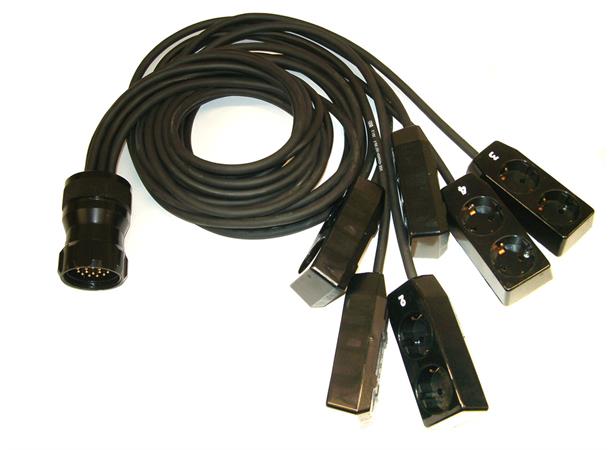 Socapex Broutlegg 1m-6m 2-veis shuko. FO2-SPD-S 2,5mm 