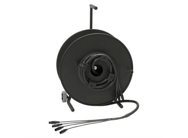 Multicore 4 30,00m on cable spool SC-Mercator CAT.7, 8 x 0,22 mm², HICON 