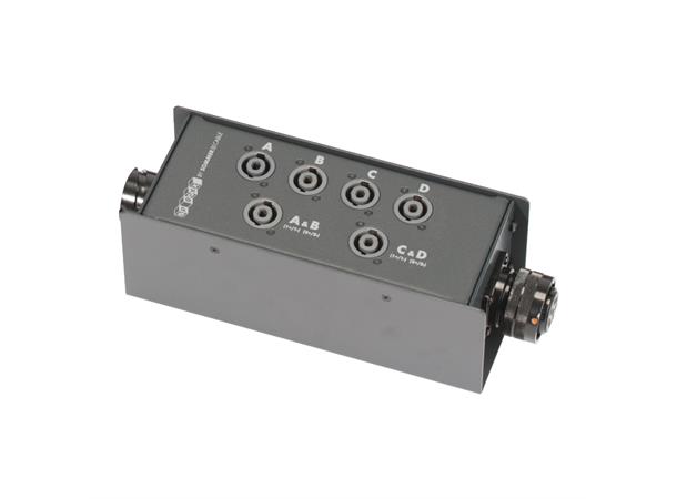 SPEAKER BOXX, LK8MP <> 6xNL4/2 <> LK8FPR LK8 IN + Linkout/NL4/2; HICON/NEUTRIK 