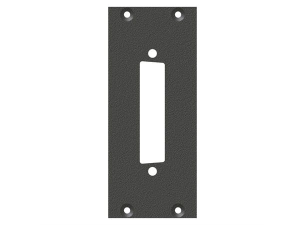 SYSBOXX-Front panel 2HE 1BE 1xSUBD25 front panel SUB-D25 insert
