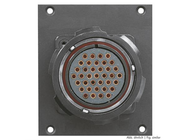 SYSBOXX-Modul 2HE 1TE 1xLK 37pol female Side panel module LK 37-pole female