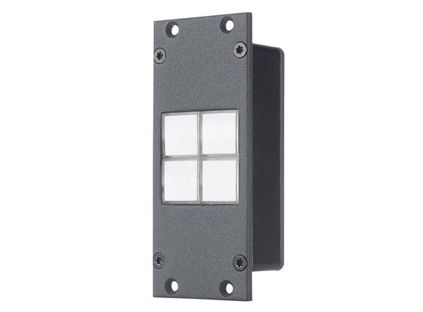 SYSBOXX-Modul 2HE, 1BE, 4fach Taster Button module 4-fold , 2 HE, 1 BE 