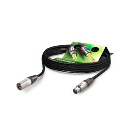 MC The Stage, sort,  2,50m XLR/XLR Neutrik.