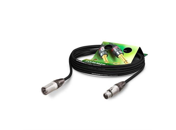 MC The Stage, sort,  2,50m XLR/XLR Neutrik.