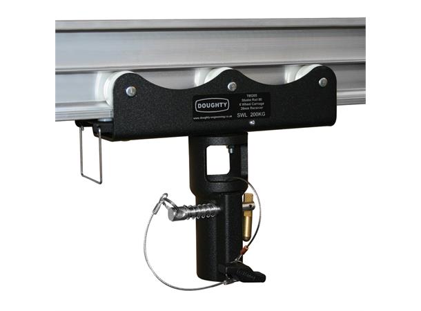 STUDIO RAIL 80 6 WHEEL CARRIAGE C/W 28MM RECEIVER (BRAKE) 