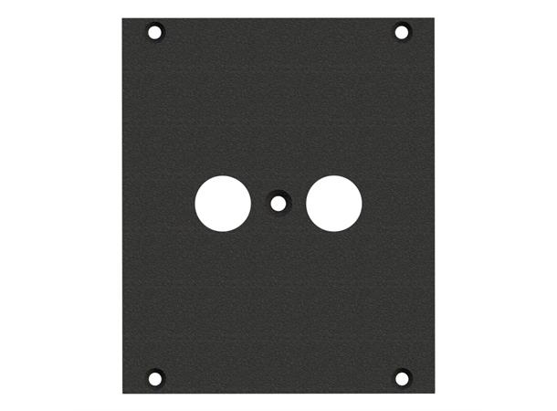 SYSBOXX-Front panel 2HE 2BE Antennendose front panel 2 x Antenna socket 