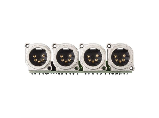 SYSBOXX-Modul 1HE 3BE 4xXLR5 male > AKL Module 4 x XLR B-Series, 5-pol 